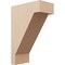 Ekena Millwork 10"W x 20"D x 30"H Classic Burlington Rough Cedar Woodgrain TimberThane Corbel, Primed Tan CORUR10X20X30BURRCPR - alternate 1